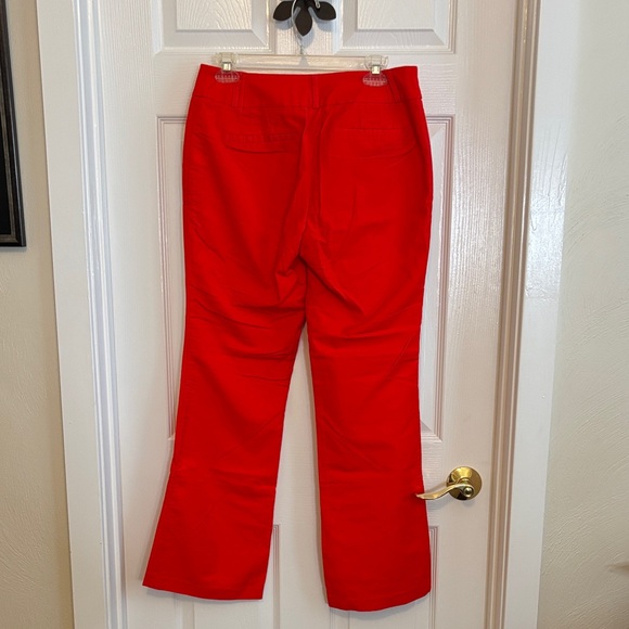 Willi Smith Poppy Red Boot Cut Pants Size 8 EUC - Picture 4 of 11